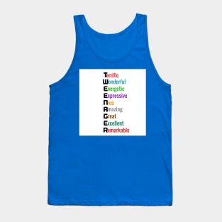 Tweenager:  Terrific Thoughtful T-Shirts for Preteens Tank Top
